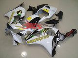 HONDA CBR900RR 954 (2002-2003) White, Black, Yellow & Green Hannspree Fairings at KingsMotorcycleFairings.com