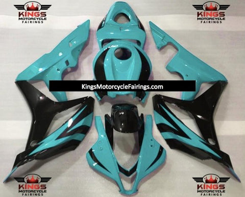 Honda CBR600RR (2007-2008) Blue Cyan & Black Fairings