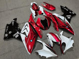 Candy Red, White and Black Fairing Kit for a 2009, 2010, 2011, 2012, 2013 and 2014 BMW S1000RR motorcycle