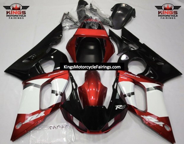 Fairings Yamaha YZF R6 1998 2002 Candy Red Black White