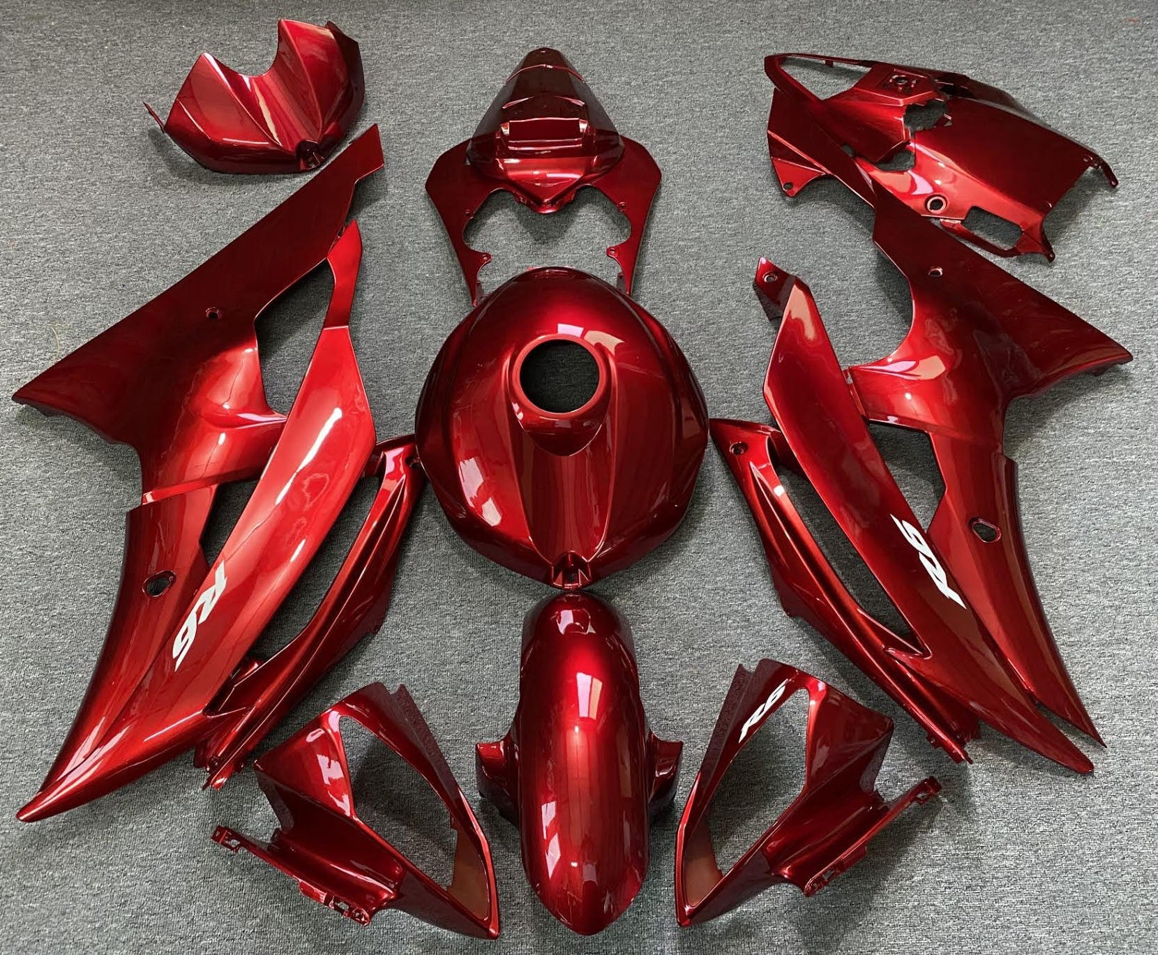 YAMAHA YZF-R6 バイク　カウルセット 赤 ソウルレッドクリスタルM Yamaha R6 Fairings (2008-2016) Candy Red | Kings Motorcycle
