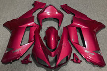 Fairing kit for a Kawasaki Ninja ZX6R 636 (2007-2008) Red & Chrome
