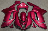 Red and Chrome Fairing Kit for a 2007 & 2008 Kawasaki Ninja ZX-6R 636 motorcycle