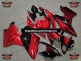 Candy Red and Black Fairing Kit for a 2009, 2010, 2011, 2012, 2013 and 2014 BMW S1000RR motorcycle