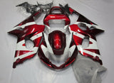 Candy Red and White Fairing Kit for a 2000, 2001 & 2002 Suzuki GSX-R1000 motorcycle