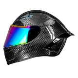 Carbon Fiber 9k Twill HNJ Motorcycle Helmet
