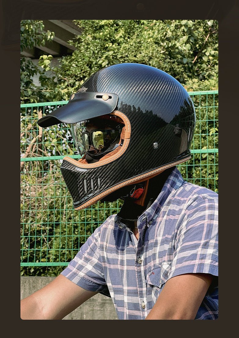 bike helmet afterpay Motorcycle Helmet, Carbon Fiber 3k IK Open Face