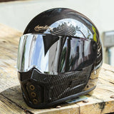 Carbon Fiber iron King Motorcycle Helmet at KingsMotorcycleFairings.com