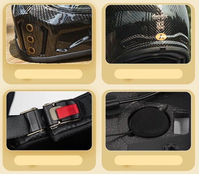 Carbon Fiber iron King Motorcycle Helmet at KingsMotorcycleFairings.com