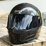 Carbon Fiber iron King Motorcycle Helmet at KingsMotorcycleFairings.com