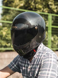 Carbon Fiber iron King Motorcycle Helmet at KingsMotorcycleFairings.com
