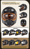 Carbon Fiber Iron King Open Face Motorcycle Helmet