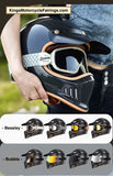 Carbon Fiber Iron King Open Face Motorcycle Helmet