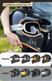 Carbon Fiber 3k Iron King Open Face Motorcycle Helmet