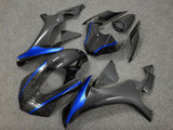 Faux Carbon Fiber and Blue Fairing Kit for a 2015, 2016, 2017, 2018 & 2019 Yamaha YZF-R1 motorcycle