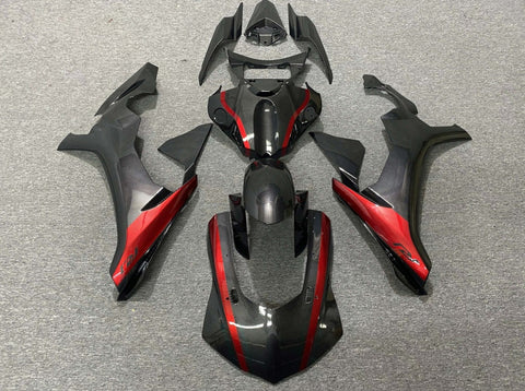 Yamaha YZF-R1 (2020-2023) Faux Carbon Fiber & Red Fairings at KingsMotorcycleFairings.com