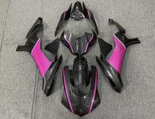 Faux Carbon Fiber and Pink Fairing Kit for a 2015, 2016, 2017, 2018 & 2019 Yamaha YZF-R1 motorcycle