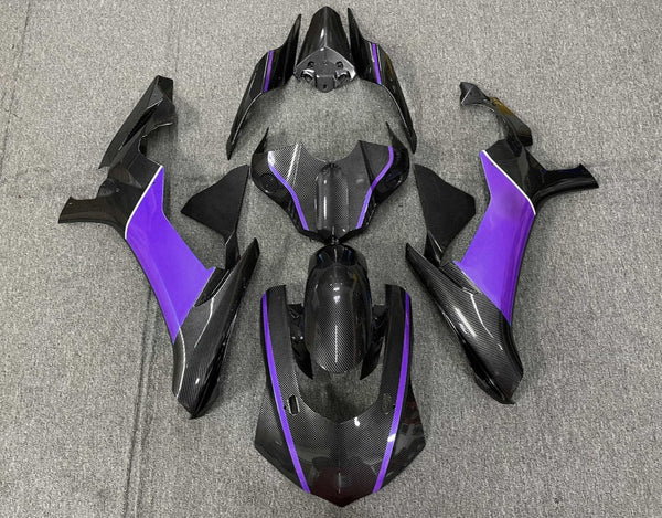 Yamaha YZF-R1 (2015-2019) Faux Carbon Fiber & Purple Fairings