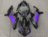Yamaha YZF-R1 (2020-2023) Faux Carbon Fiber & Purple Fairings at KingsMotorcycleFairings.com
