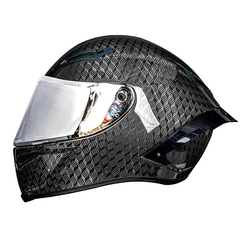 Carbon Fiber 3D HNJ Motorcycle Helmet at KingsMotorcycleFairings.com