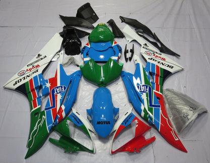 Yamaha YZF-R6 (2006-2007) Blue, Green, Red & White Dunlop Fairings