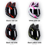 The HNJ Full-Face Motorcycle Helmet with Cat Ears is brought to you by KingsMotorcycleFairings.com