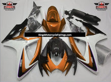 Suzuki GSXR600 (2006-2007) Copper Orange, White & Black Fairings