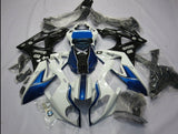 White, Black and Blue Fairing Kit for a 2015 and 2016 BMW S1000RR motorcycle