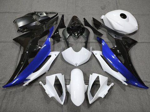 Yamaha YZF-R6 (2008-2016) White, Black & Blue Fairings