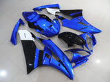 Blue, Black and White Fairing Kit for a 2006 & 2007 Yamaha YZF-R6 motorcycle.