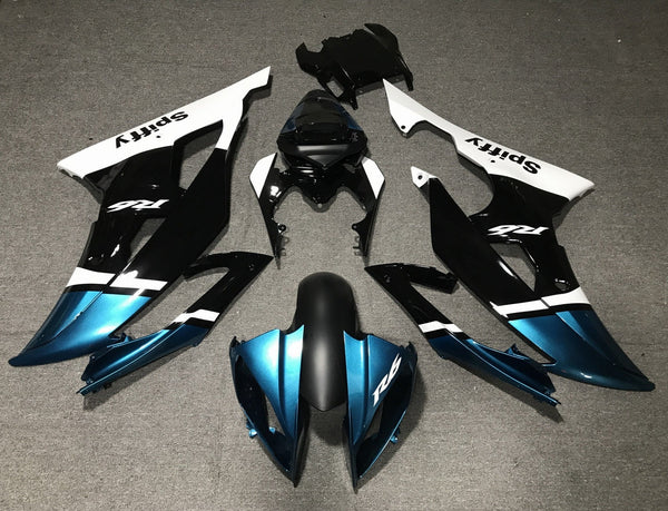 Yamaha YZF-R6 (2008-2016) Blue, Black & White Spiffy Fairings