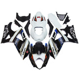 Black, White and Blue VIRU Fairing Kit for a 2007 & 2008 Suzuki GSX-R1000 motorcycle