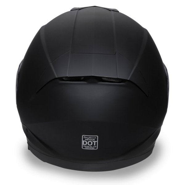 KINGS DOT MATTE BLACK DAYTONA DETOUR MOTORCYCLE HELMET- DE1B