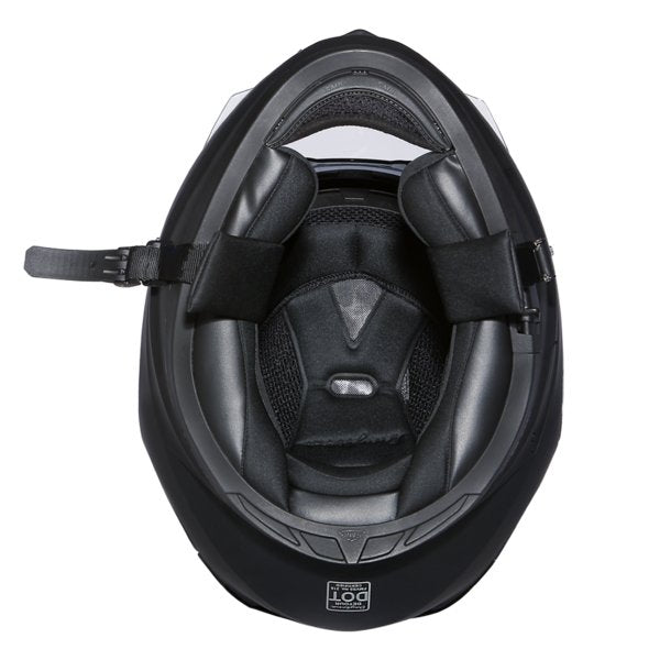 KINGS DOT MATTE BLACK DAYTONA DETOUR MOTORCYCLE HELMET- DE1B
