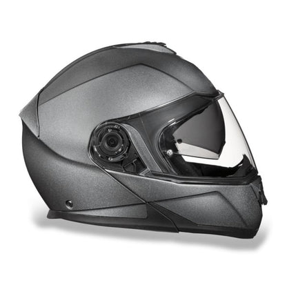 KINGS METALLIC GRAY GLIDE MOTORCYCLE HELMET - MG1GM