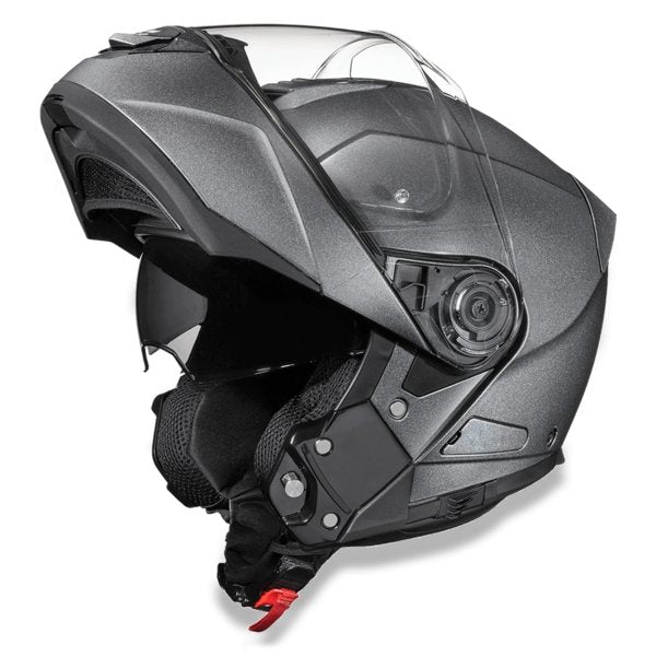KINGS METALLIC GRAY GLIDE MOTORCYCLE HELMET - MG1GM