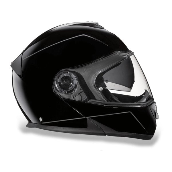 KINGS GLOSS BLACK GLIDE MOTORCYCLE HELMET - MG1A