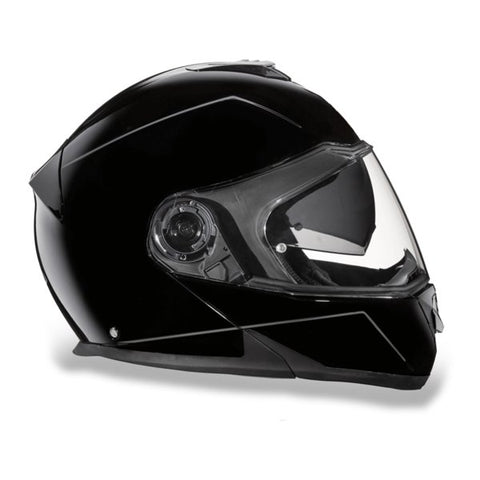 KINGS GLOSS BLACK GLIDE MOTORCYCLE HELMET - MG1A