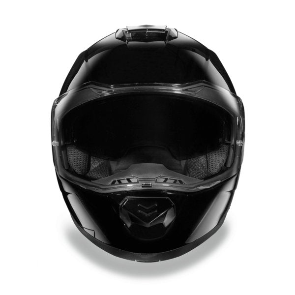KINGS GLOSS BLACK GLIDE MOTORCYCLE HELMET - MG1A