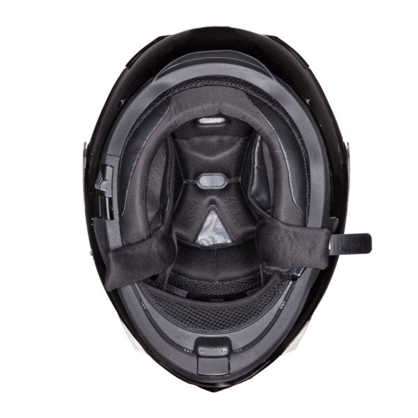 KINGS GLOSS BLACK GLIDE MOTORCYCLE HELMET - MG1A