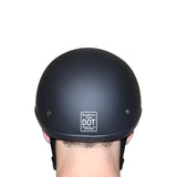 Kings Gloss Black Hawk Polo Motorcycle Helmet 