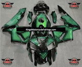 Green, Dark Green and Black Special Design Fairing Kit for a 2005 and 2006 Honda CBR600RR motorcycle