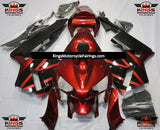 Dark Red and Black Fairing Kit for a 2005 and 2006 Honda CBR600RR motorcycle