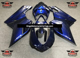 Dark Navy Blue Fairing Kit for a 2007, 2008, 2009, 2010, 2011 & 2012 Ducati 1198 motorcycle