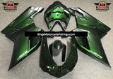 Forest Green Fairing Kit for a 2007, 2008, 2009, 2010, 2011, 2012, 2013 & 2014 Ducati 848 motorcycle