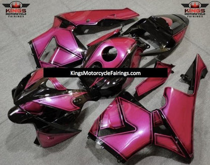 Pink and Black Special Design Fairing Kit for a 2005 and 2006 Honda CBR600RR motorcycle