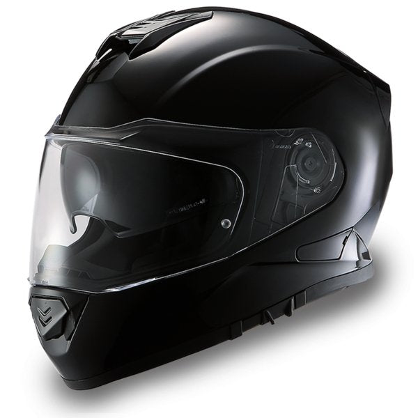 KINGS DOT GLOSS BLACK DAYTONA DETOUR MOTORCYCLE HELMET - DE1A