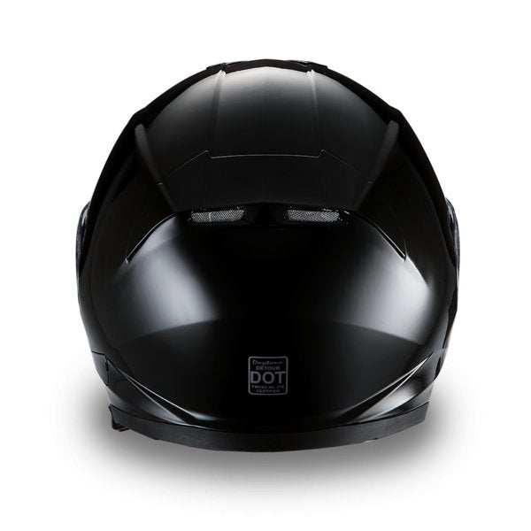 KINGS DOT GLOSS BLACK DAYTONA DETOUR MOTORCYCLE HELMET - DE1A