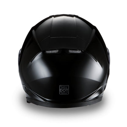 KINGS DOT GLOSS BLACK DAYTONA DETOUR MOTORCYCLE HELMET - DE1A