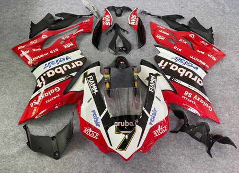 Ducati 1199 (2011-2014) Red, White & Black #7 Fairings